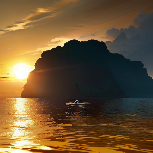 The final shot shows the marine biologist floating on the surface of the Azure Sea, the setting sun painting a golden glow over the tranquil waters, as a large silhouette representing the protected creature moves peacefully under the waves.